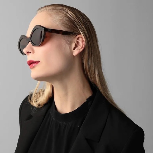 NEW BALENCIAGA SUNGLASSES BB0125S 006 HAVANA SUNGLASSES BALENCIAGA WOMEN BB0125S - Picture 2 of 9